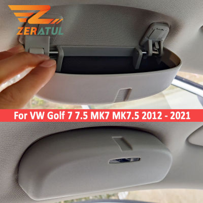 Zeratul อัตโนมัติ ABS รถแว่นตากล่องการจัดเก็บข้อมูลผู้ถือสำหรับโฟล์คสวาเกน VW Golf7กอล์ฟ7 7.5 MK7 MK7.5 2012-2021แว่นกันแดดกรณี