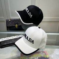 The correct version of high-end p family pradaˉcap classic nylon inverted triangle Baseball cap embroidered star hat female