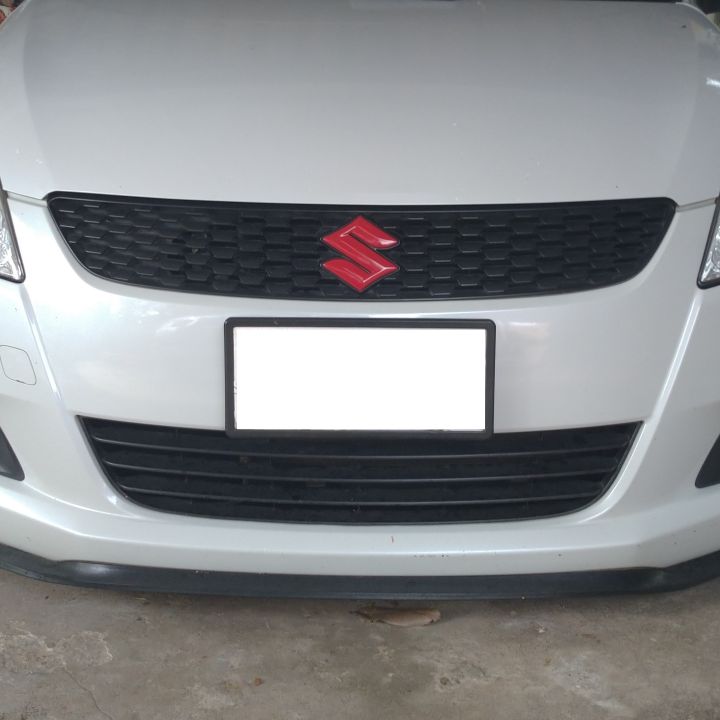 suzuki-swift-โลโก้ตัว-s-ปี2012-2018-ด้านหน้า-สีแดงสด