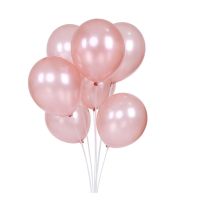 100pcs Latex Balloons 12 Inches 3.2g Balloons Latex Rose Gold Practical