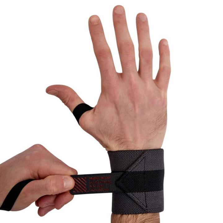 พร้อมส่ง-สายรัดข้อมือสำหรับการฝึกเวทเทรนนิ่ง-weight-training-wrist-wrap-strap