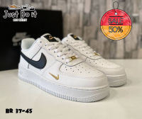 รองเท้าแอร์ฟอร์ซ วัน LOW 07 ESSENTIAL WHITE BLACK GOLD MINI SWOOSH (W) SIZE.37-45 เบา ใส่สบาย ทรงสวย รองเท้าแฟชั่น รองเท้าลำลอง รองเท้าใส่เที่ยว รองเท้าผู้ชาย-หญิง