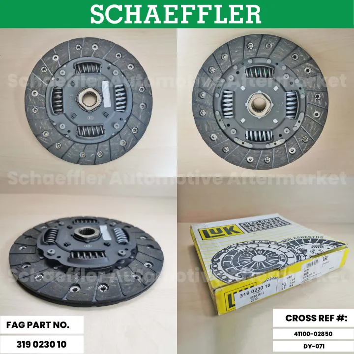 LuK Clutch Disc 319 0230 10 for HYUNDAI i10 1.2L G4LA '13PRESENT