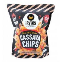 สินค้าเข้าใหม่ Premium ? Irvins Cassava Chips Salted Egg Spicy 105g. เออร์วินส์มันสำปะหลังชิปส์ไข่เค็มสไปซี่ 105 กรัม?