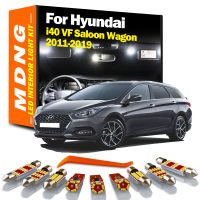 MDNG 19ชิ้นสำหรับ Hyundai I40 VF Saloon Wagon 2011-2017 2018 2019ยานพาหนะโคมไฟ LED ภายในโดมแผนที่ชุดไฟรถยนต์ Led หลอดไฟ C An BUS