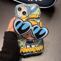 Cute Sweet Cartoon Stand Phone Case For IPhone 14 13 12 11 Pro Max X XS Max XR 7 8 Plus SE Fashionable Creative Silicone Cover
