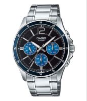 Casio Standard นาฬิกาข้อมือผู้ชาย สายสแตนเลส รุ่น MTP-1374,MTP-1374D,MTP-1374D-2,MTP-1374D-2A - สีเงิน