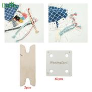Dolity 60 Pieces Tablet Weaving Card for Loom or Loom DIY Sewing