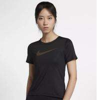 Nike เสื้อ DryFit Traing Running ระบายอากาศได้ดี สีดำ