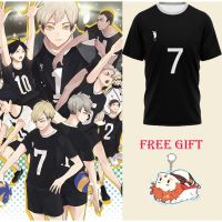 ไม่มีอะไรเลย!! เสื้อยืดเจอร์ซีย์รวมถึงคอสเพลย์ลูกค้าคอสเพลย์ TEE Miya atsumu แขนสั้นชุดกีฬาชุดกีฬา