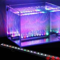 [COD] tank decoration bubble light oxygen pump package aquarium strip colorful changing