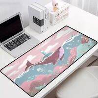 Sea Whales Mousepad Xxl แผ่นรองเมาส์เกมมิ่งเดสก์ท็อปคอมพิวเตอร์อุปกรณ์เกมคอนโซล แผ่นรองแป้นพิมพ์ แผ่นรองเมาส์ขยายขนาดใหญ่ แป้นพิมพ์คอมพิวเตอร์