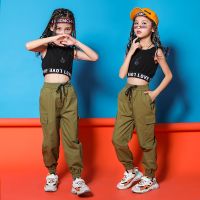 [COD] dance costumes childrens hip-hop autumn catwalk girl navel