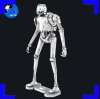 Lanz ชุดของเล่นหุ่นยนต์3D K-2SO ตัวต่อจิกซอว์,ปริศนาโลหะของเล่นของเล่นเพื่อการศึกษาสำหรับเด็กสตาร์วอร์ส