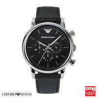 [ของแท้ รับประกันโดยเซ็นทรัลกรุ้ป]นาฬิกา Emporio Armani AR1828 รุ่น LUIGI ขนาดหน้าปัด 46MM สายLEATHER สีBLACK ระดับกันน้ำ 5 ATM[รับประกัน 2 ปี*]