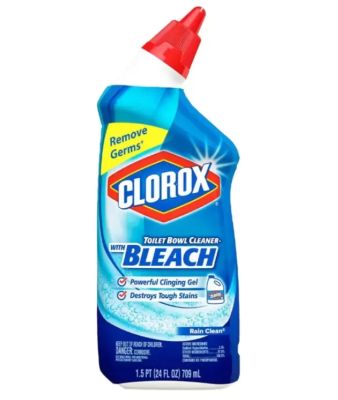 Clorox Liquid Toilet Bowl Cleaner with Bleach Remove Germs 709 ml Clorox น้ำยาล้างห้องน้ำ ฆ่าเชื้อโรค 99.9% 709 ml