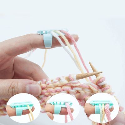 【CW】 1 Set Yarn Guide Holder Separated Yarns Tools Metal Knitting Thimble Crochet Crafting Accessories