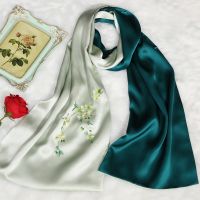 Hot sell Cape in the spring and autumn silk scarves female joker plus suzhou embroidery qipao giving gifts mothers mother-in-law long scarf