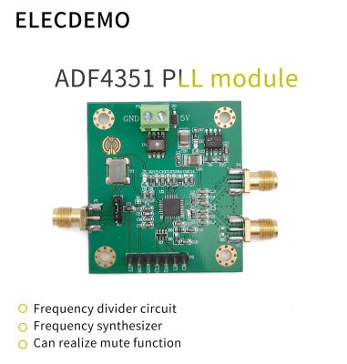 【☸2023 New☸】 fuchijin77 โมดูล Adf4351โมดูลลูป35M-4.4Ghz Adf4350แหล่งสัญญาณ Rf ฟังก์ชั่นเครื่องสังเคราะห์ความถี่บอร์ดสาธิต