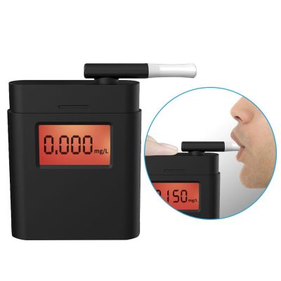 LCD Handheld Alcohol Tester 360-degree Rotating Blow Alkohol Tester Car Gadgets Accurate Breath Analyzer Breathalyzer Detector