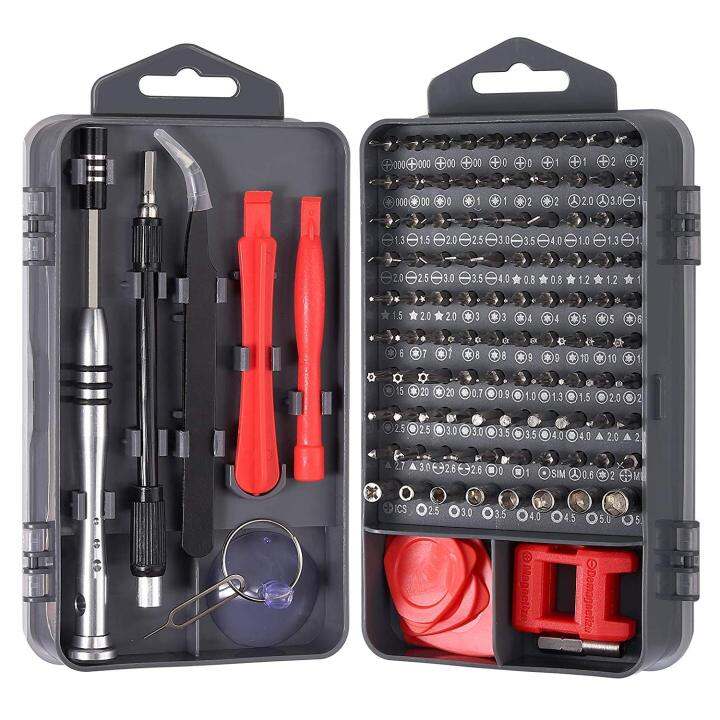 KIPRUN Screwdriver Set,115 in 1 Computer Repair Kit Electronic Tool kit