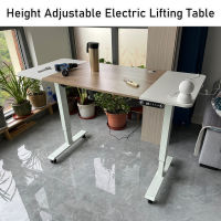 160CM ปรับความสูงของโต๊ะยกไฟฟ้าได้ Adjustable height of electric lifting table standing desks with wheels