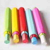 【YD】 10 pcs/lot New Colorful Plastic Dustless Chalk Holder Chalks clip Teacher Porta Tiza Blackboard Sticker Chalkboard