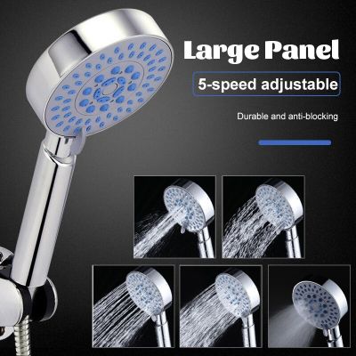 ZhangJi 5 Modes Adjustable Handhold Shower Nozzle Rainfall Spray Shower Head 3.93 Inch Round Panel Water-saving Showerheads  by Hs2023