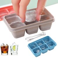 New Product 6 Grid Ice Cube Mould Cocktail Shaker Fruit 12.6 * 7.5 * 3.7Cm Square Ice Cube Maker Food Grade Bar Tools