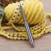 Shoothe Pineapple Pineapple Shovel Portable Fruit Tools Stainless Steel Pineapple Fork Non-slip Handle Pineapple Peeler 1pc