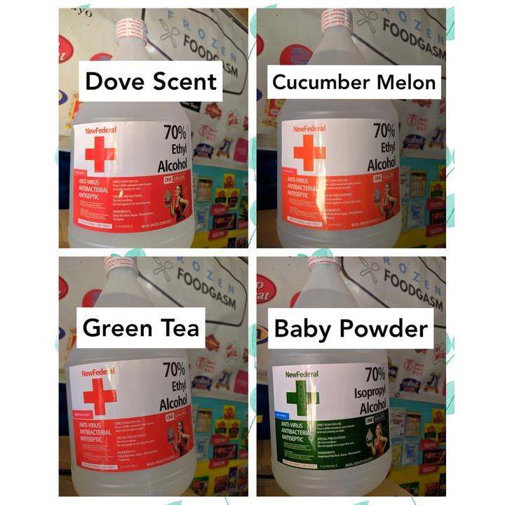 New Federal Isopropyl Alcohol (1Gallon) Baby Powder Scent Lazada PH