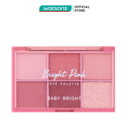 Bảng Phấn Mắt Baby Bright Bright Pink Eye Palette 0.7g x 6 Màu