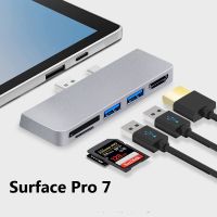 5ใน1 USB C ถึง3.0ฮับประเภท C แปลงสำหรับ MacBook Pro Air USB-C สายเคเบิลอะแดปเตอร์ตัวแปลงมัลติฟังก์ชั่นแท่นชาร์จ Tf/ การ์ดรีดเดอร์ SD