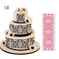 Bakeware Lace Boder Stencils Pastry Plastic Tool Stencil Flower Pattern