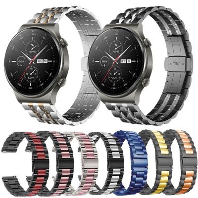 ✷㍿ สแตนเลสสำหรับ Samsung Watch Band Galaxy watch 46mm/42mm GearS3/S2/Sport 20 มม. 22 มม. Huawei GT Xiaomi Watch Band
