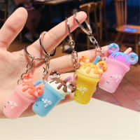 PVC KeyChain Gift KeyChain Doughnut Milk Tea KeyChain Car KeyChain Fashion KeyChain Milk Tea KeyChain