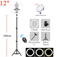 12นิ้ว30เซนติเมตร S Elfie แสงแหวนโคมไฟ LED หรี่แสงได้แหวนแสงที่มีขาตั้งกล้องแสง Ringlight พร้อมขาตั้งกระจกสำหรับ Youtube สด