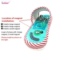 Suolaer Reflex Massage Slippers Acupuncture Foot Healthy Care Massager Health Slippers