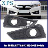 Xps ด้านหน้า Bumber Fog Light หมอกโคมไฟหมอกโคมไฟ Garnish Cover Hood Trim สำหรับ HONDA CITY 2015 2016 GM6