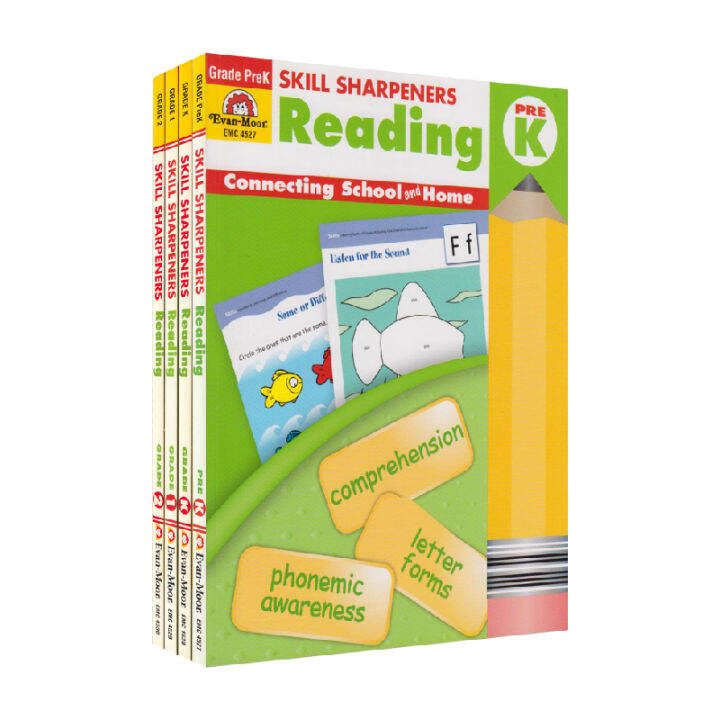 Evan moor skill sharpeners reading pre kg2 California elementary school skills pencil sharpener
