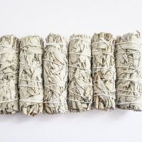 4 inch California White Sage Smudge Bundles Bulk for Smudging Cleansing Negativity Clearing House Cleansing Healing Prosperity