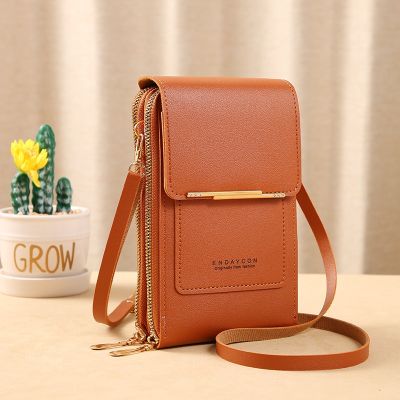 ：“{—— Women Bags Soft Leather Wallets Touch Screen Cell Phone Purse Crossbody Shoulder Strap Handbag For Female Cheap Womens Bags
