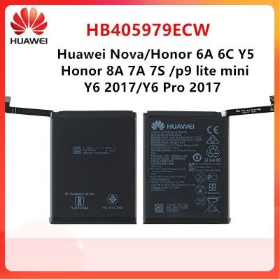 แบตเตอรี่แท้ Huawei Nova Enjoy 6S Honor 6A 6C Y5 8A 7A 7S 2017 P9 Lite Mini HB405979ECW 3020MAh