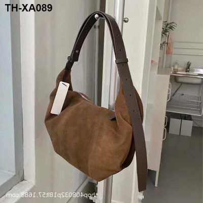 ✷ 2022 dumplings bump south Korean classic high-capacity frosted design feeling fold female single shoulder bag