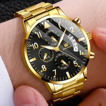 Shaarms on sale watches gold