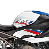 แผ่นรองถังน้ำกันลื่น3D รถมอเตอร์ไซค์ทำจากยางเรซิน S1000RR ป้องกันหัวเข่าด้านข้างสติ๊กเกอร์ติดผนังเหมาะสำหรับ BMW S 1000 RR 2019 2020 2021 2022