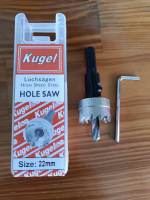 KUGEL โฮลซอเจาะเหล็ก อลูมิเนียม สแตนเลส ขนาด 22MM ดอกเจาะโฮลซอว์ เจาะสแตนเลส เจาะรูเหล็ก **ออกใบกำกับภาษีได้**