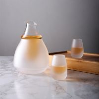 Japanese-style ice wine jug oblique mouth Toyo Sasaki warm wine jug sake pot liquor sake cup white wine cup spirits cup glass