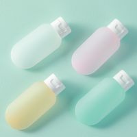 3 Pcs/set Face Makeup Cute Travel Food-grade Silicone Bottles Shampoo Shower Gel Lotion Sub-bottling Tube Squeeze Empty Bottle