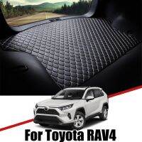 เสื่อท้ายรถหนังสำหรับ Toyota RAV4 2006 2007-2020 XA50 XA40 XA30กันน้ำถาดที่วางบนชั้นอุปกรณ์เสริมไลเนอร์กระบะ